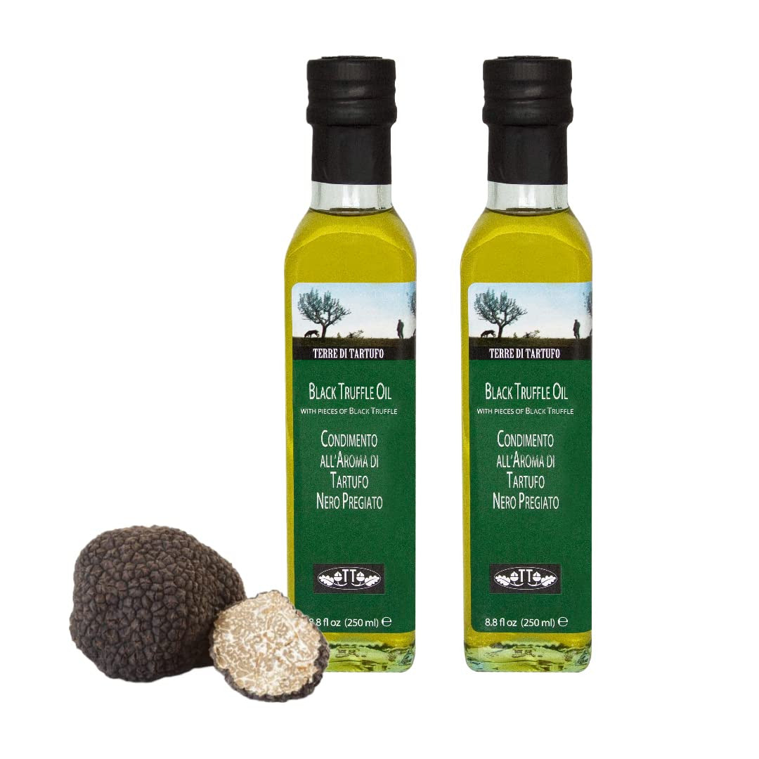 Black Truffle Olive Oil |  | Versatile Condiment for Any Gourmet Dish | 8.4 Fl O