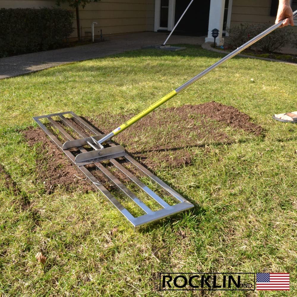 Rocklin™ Lawn Leveling Rake | Levelawn Tool | Level Soil or Dirt Ground Surfaces