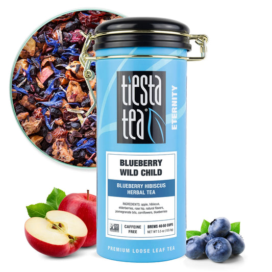 - Blueberry Wild Child, Eternity Loose Leaf Fruit Tea, Caffeine Free, Gmo-Free,