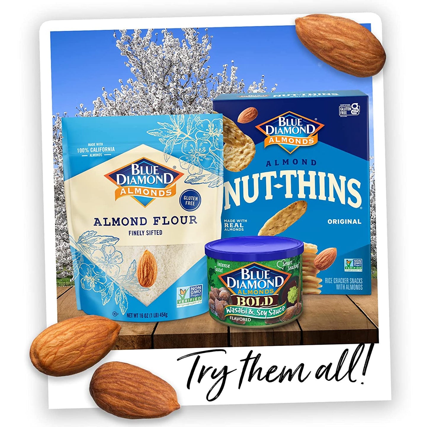 Blue Diamond Almond Nut Thins, Cheddar Cheese, 4.25 Oz