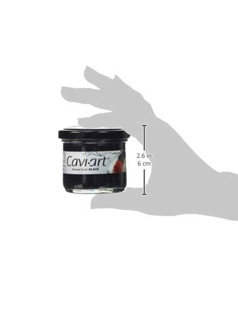 Award-Winning VEGAN Caviar - Black Seaweed Flavor 3.5 Oz (Black )