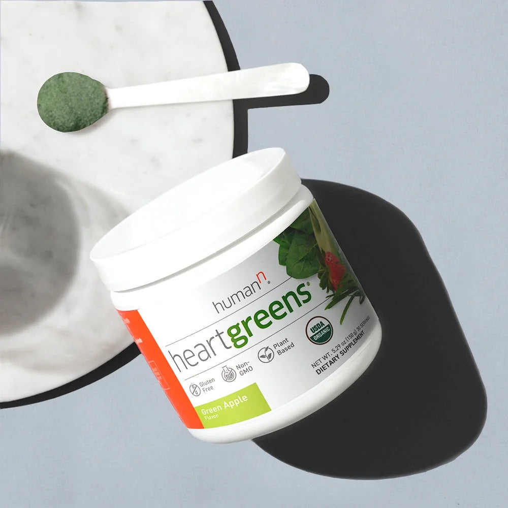 Heartgreens | Superfood Organic Powder with Wheatgrass, Kale, Spinach, and Spiru