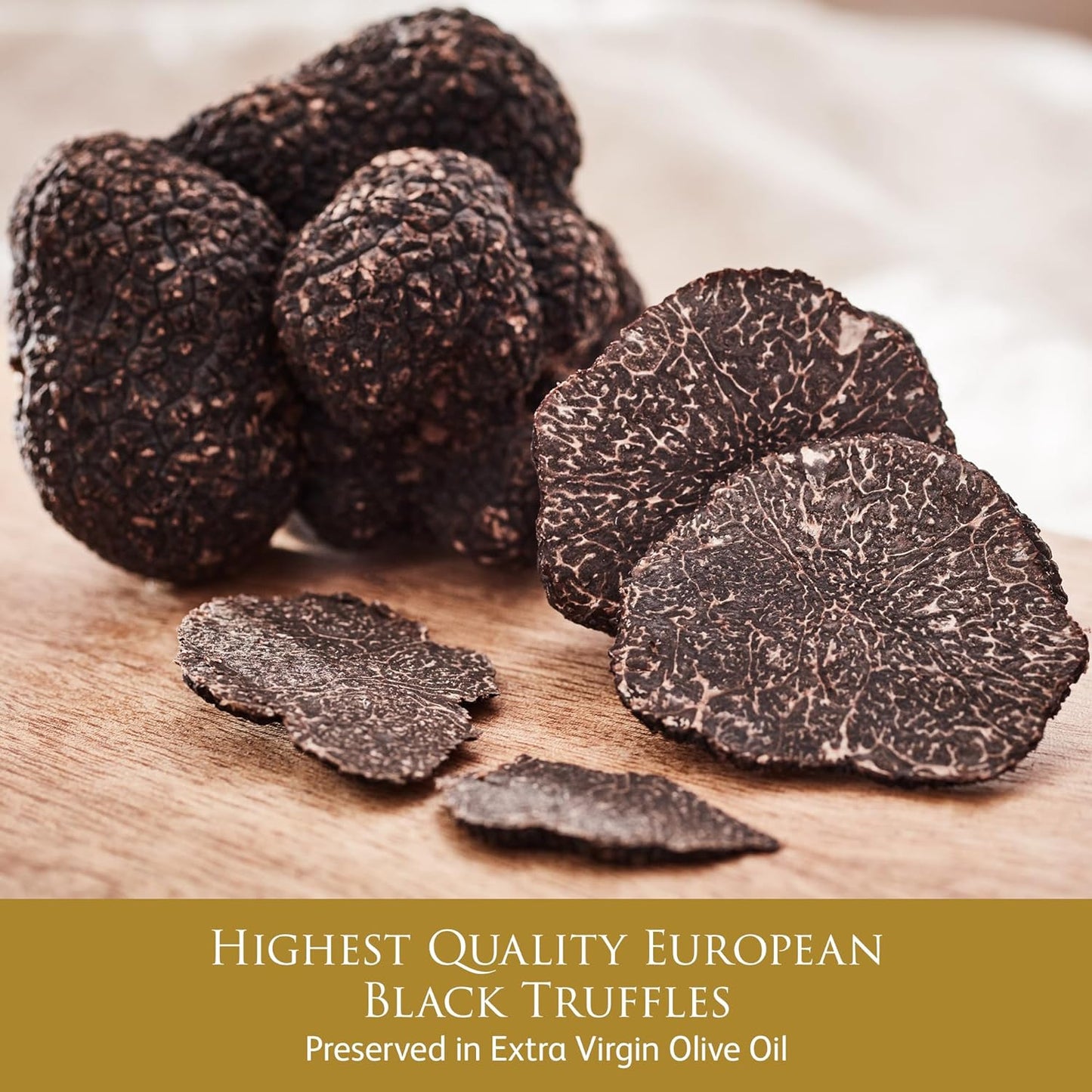 - Black Truffle Slices - Preserved Truffles in Extra Virgin Olive Oil - 2.82 Oz