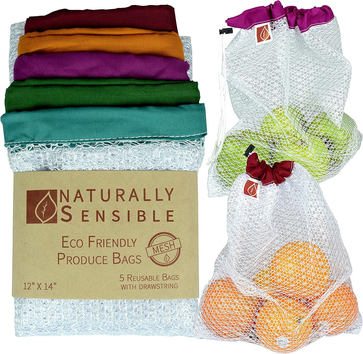 The Original Eco Friendly See through Washable and Reusable Produce Bags - Soft