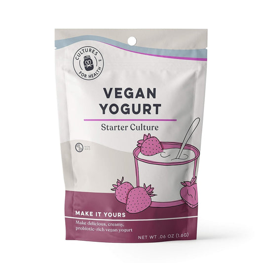 Vegan Yogurt Starter Culture | 4 Packets Direct-Set Active Cultures | DIY Dairy