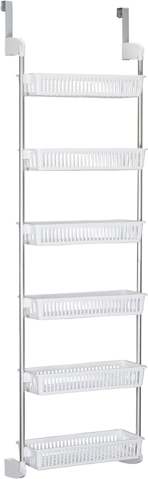 White 6-Tier Basket Over-The-Door Organizer