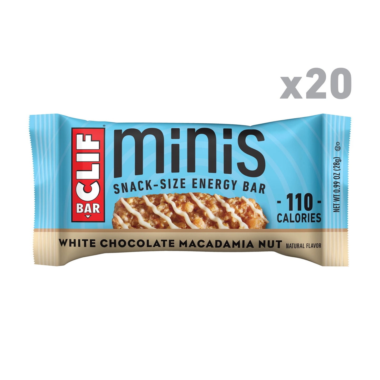 Minis - White Chocolate Macadamia Nut Flavor - Made with Organic Oats - 4G Prote