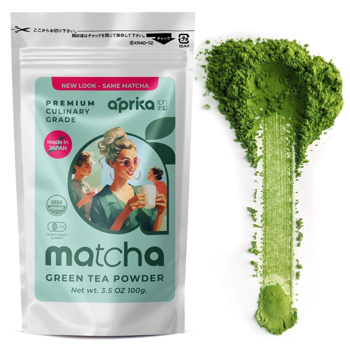 Matcha Powder from Japan, Organic Matcha Green Tea Powder, No Sugar Added Matcha