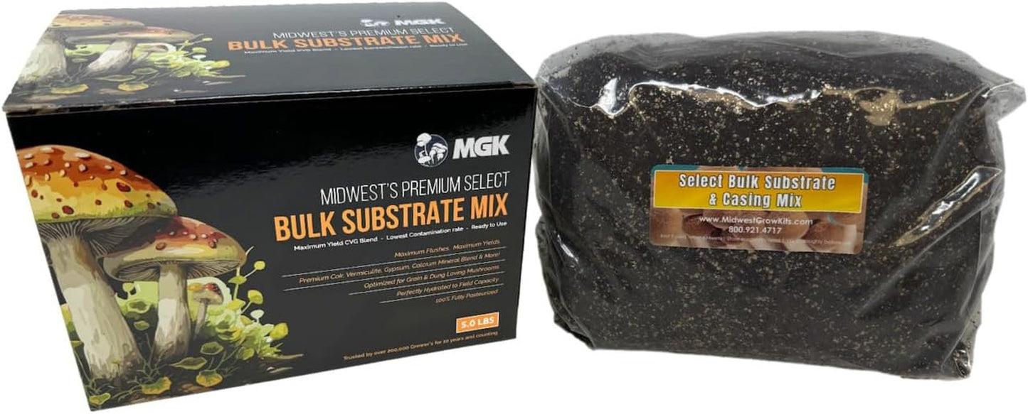 Premium Bulk Mushroom Substrate Mix | Fully Pastuerized | Maximum Yield | for Du