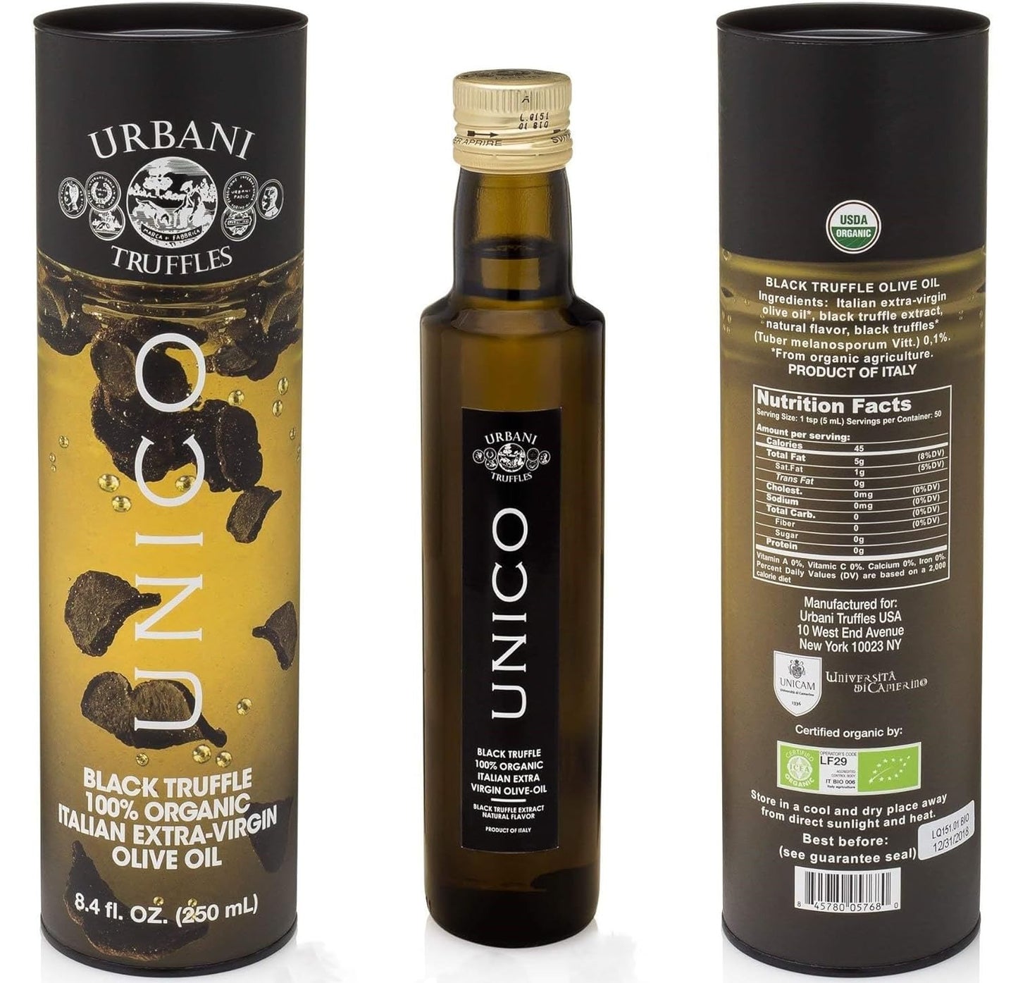 , Unico Black Truffle Extra-Virgin Olive Oil | Perfect for Enhancing Fish, Sandw