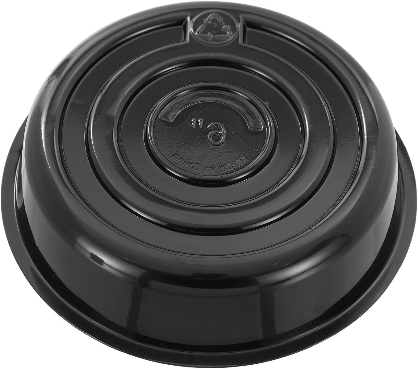 5 Pack of 6 Inch Plastic Plant Saucer, Black round Drip Trays for Indoors & Outd