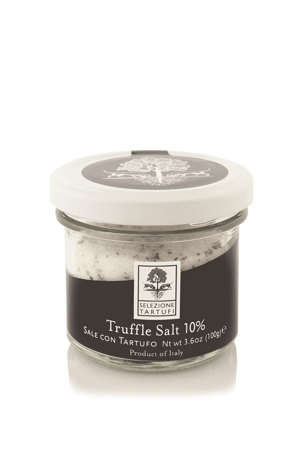 Black Truffle Sea Salt 10% - Truffle Salt for Finishing & Cooking (3.5 Ounces)