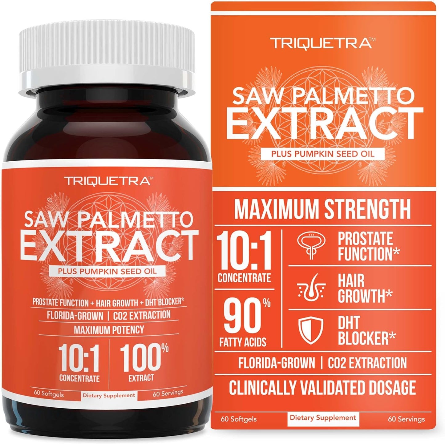 Saw Palmetto Extract – 10X Potency, Pharmaceutical Grade Strength - plus Pumpkin