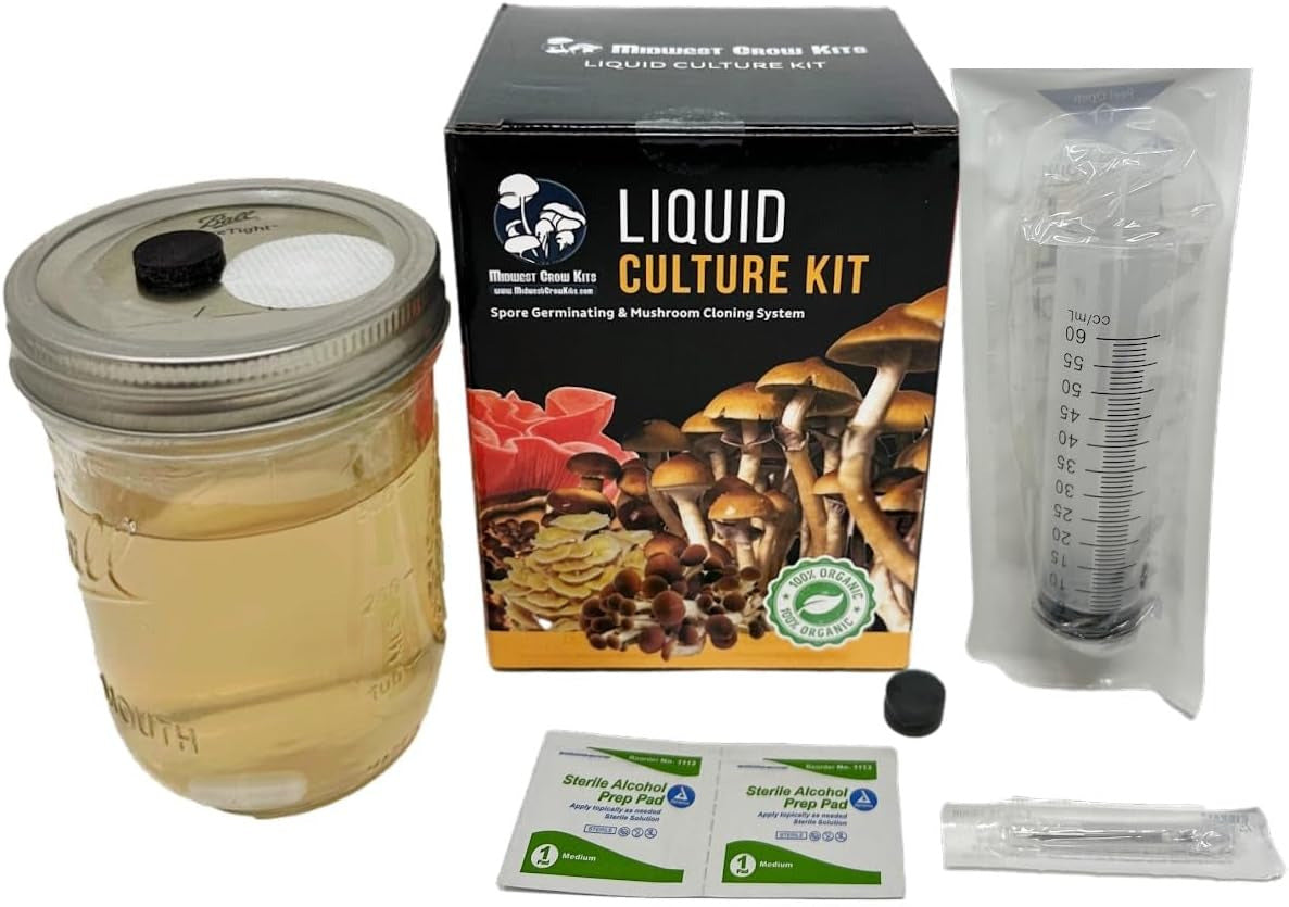 Premium Liquid Culture Kit Easy Spore Germinating & Mushroom Cloning System