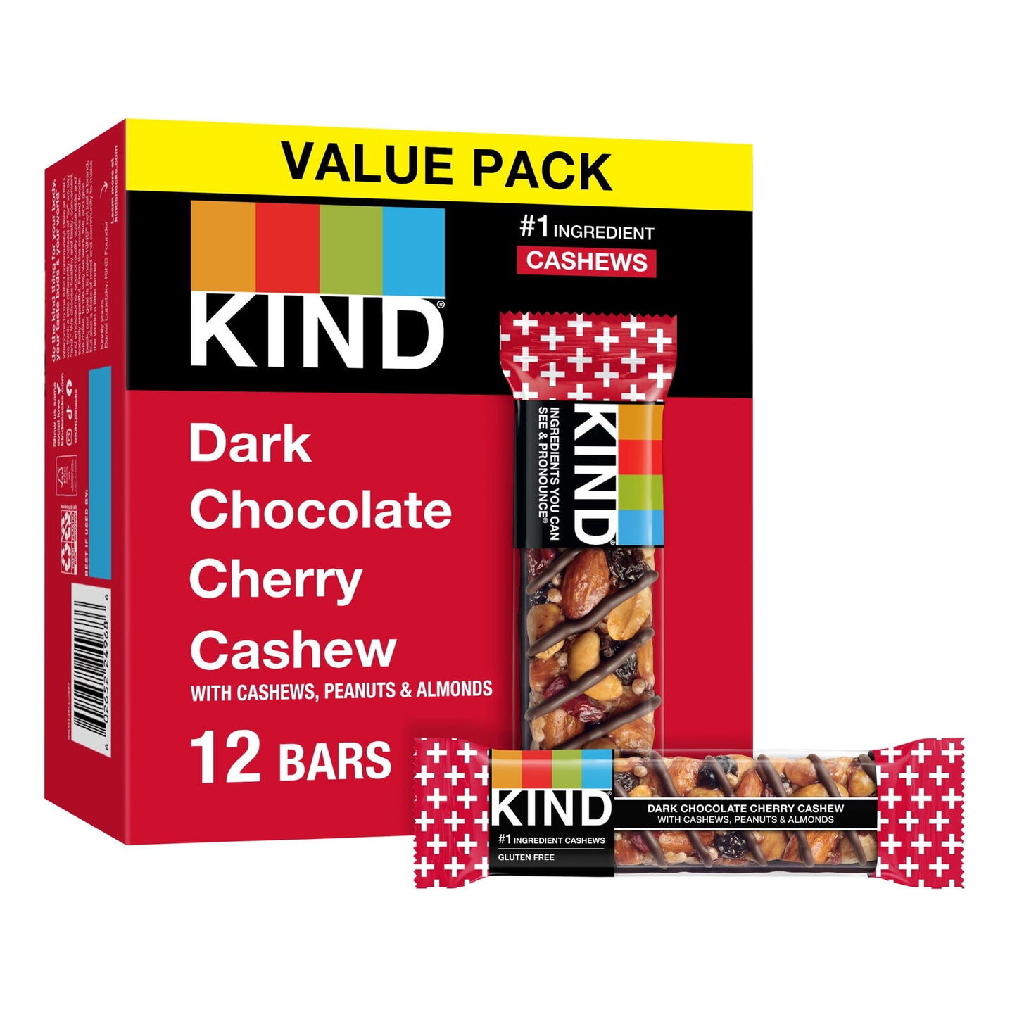 Gluten Free Ready to Eat Dark Chocolate Cherry Cashew Snack, Value Pack, 1.4 Oz,