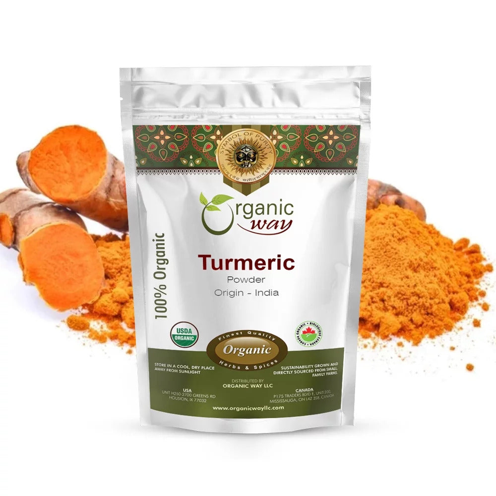 Turmeric/Haldi Root Powder (Curcuma Longa) - Immunity Booster | Organic & Kosher