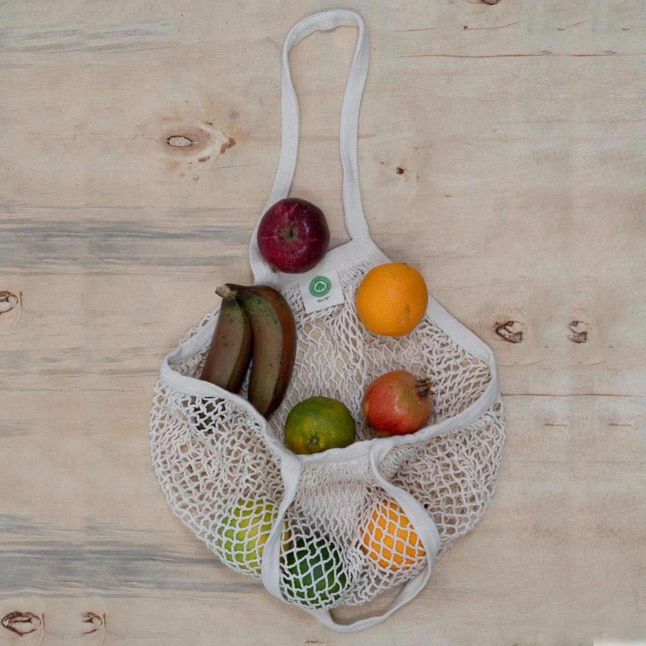 Cotton Mesh Grocery Bags - Reusable Grocery Net Bags - 100% Cotton Mesh Tote Sho