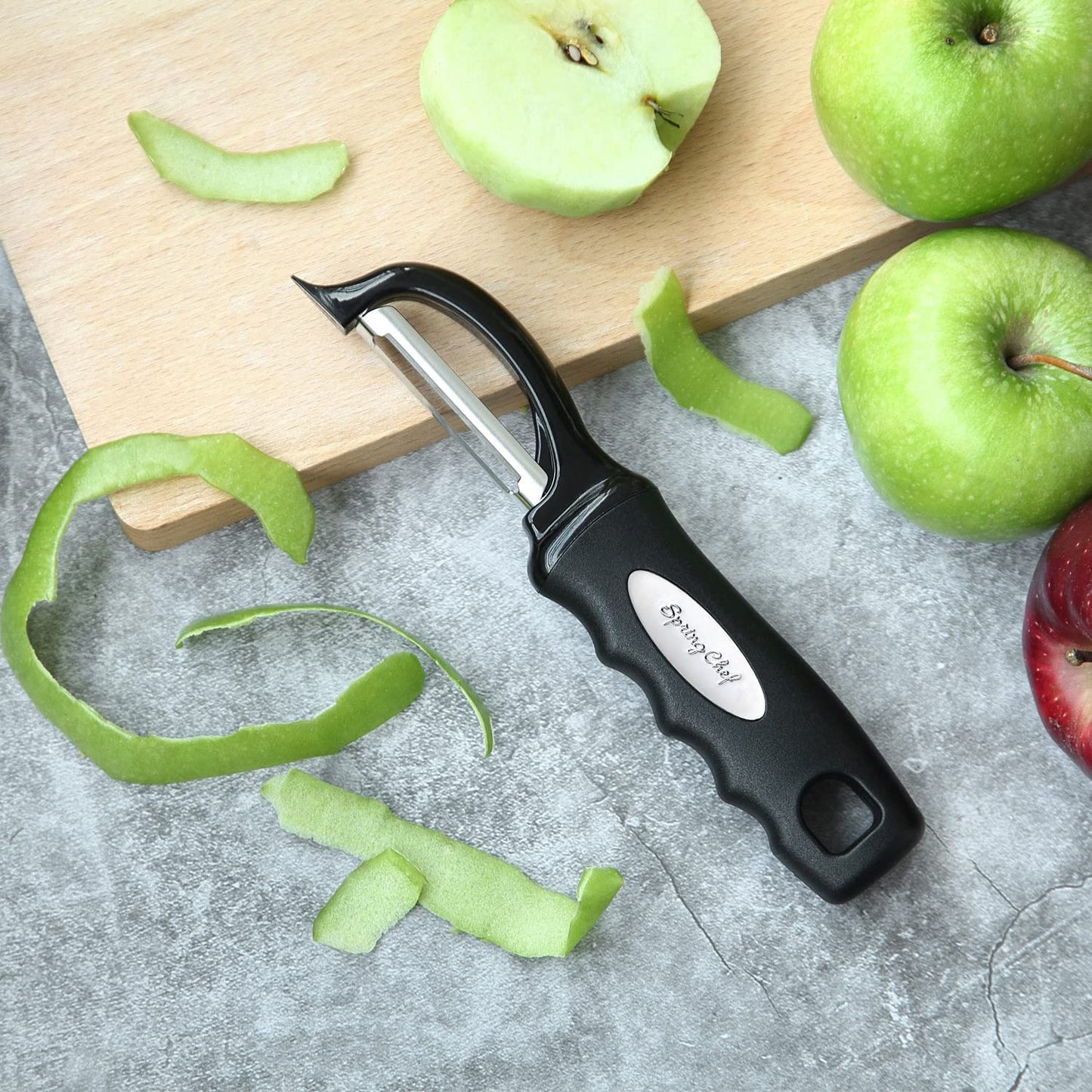 Premium Swivel Vegetable Peeler, Black