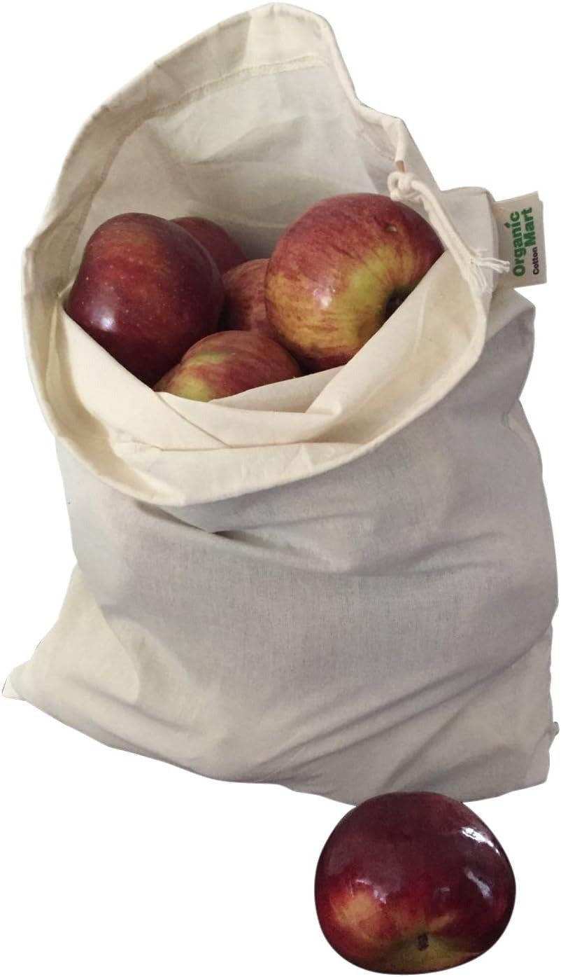 Potato Storage Bags for Pantry - Organic Cotton Potato Sacks - Washable Potato K