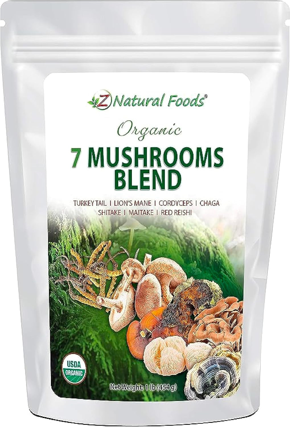 Organic 7 Sacred Mushrooms Blend - Mushroom Powder for Immune Health - Lion’S Ma