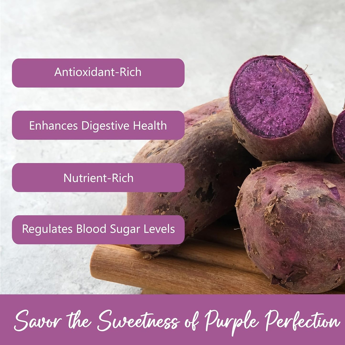 NPG 100% Pure Purple Sweet Potato Powder(Purple Yam Ube) 8 Ounces, All Natural P