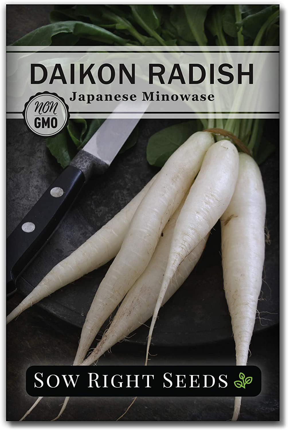 - Japanese Minowase Daikon Radish Seeds for Planting - Non-Gmo Heirloom Packet w