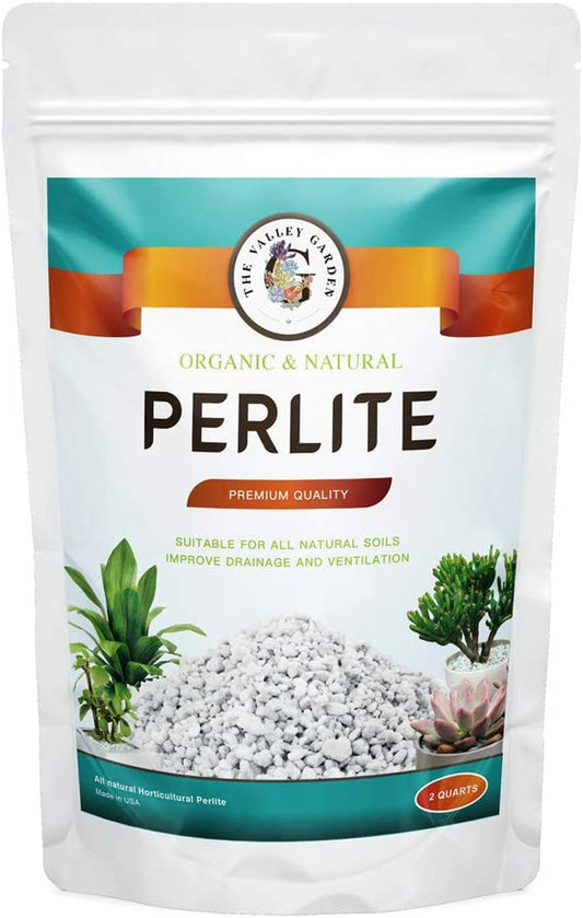 THE VALLEY GARDEN Organic Perlite for All Plants, All Natural Horticultural Soil