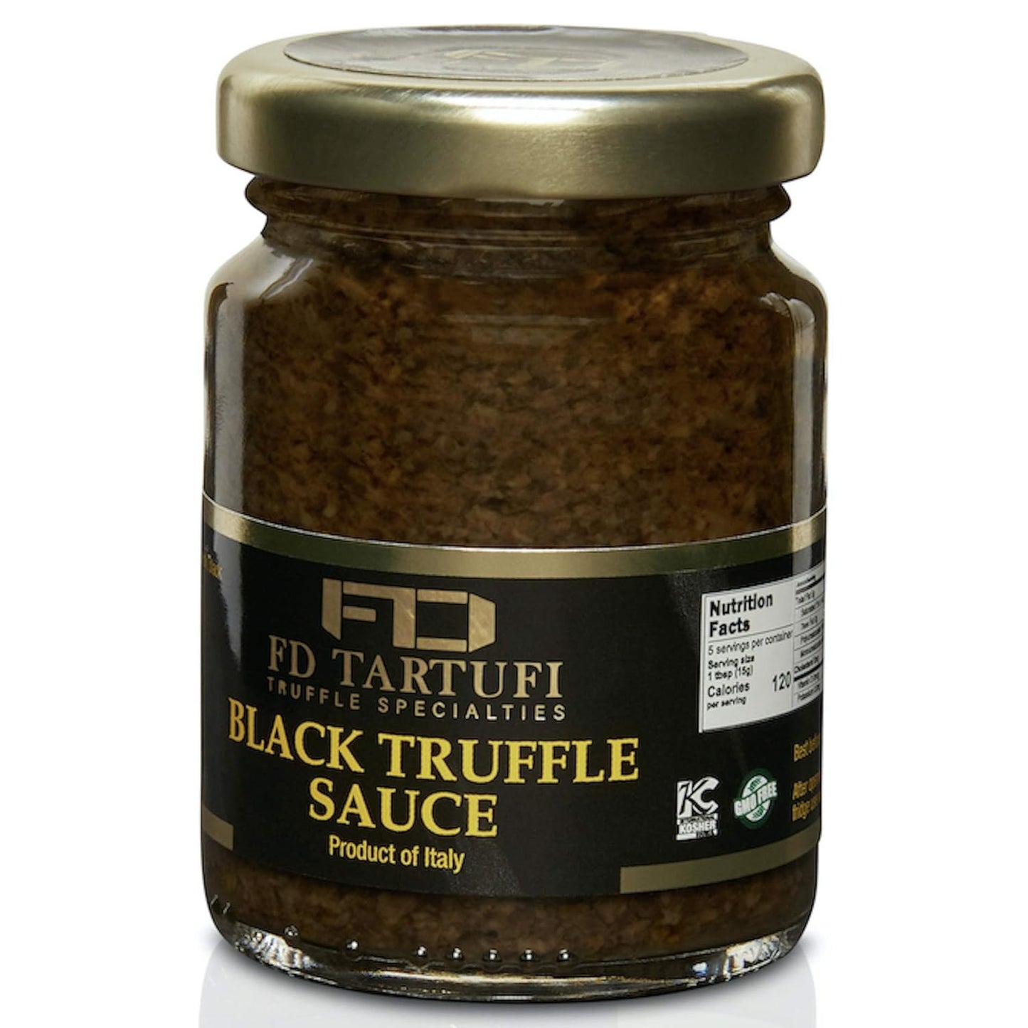 FD TARTUFI Black Truffle Sauce 80G (2.82Oz), (Tuber Melanosporum) Gourmet Sauce