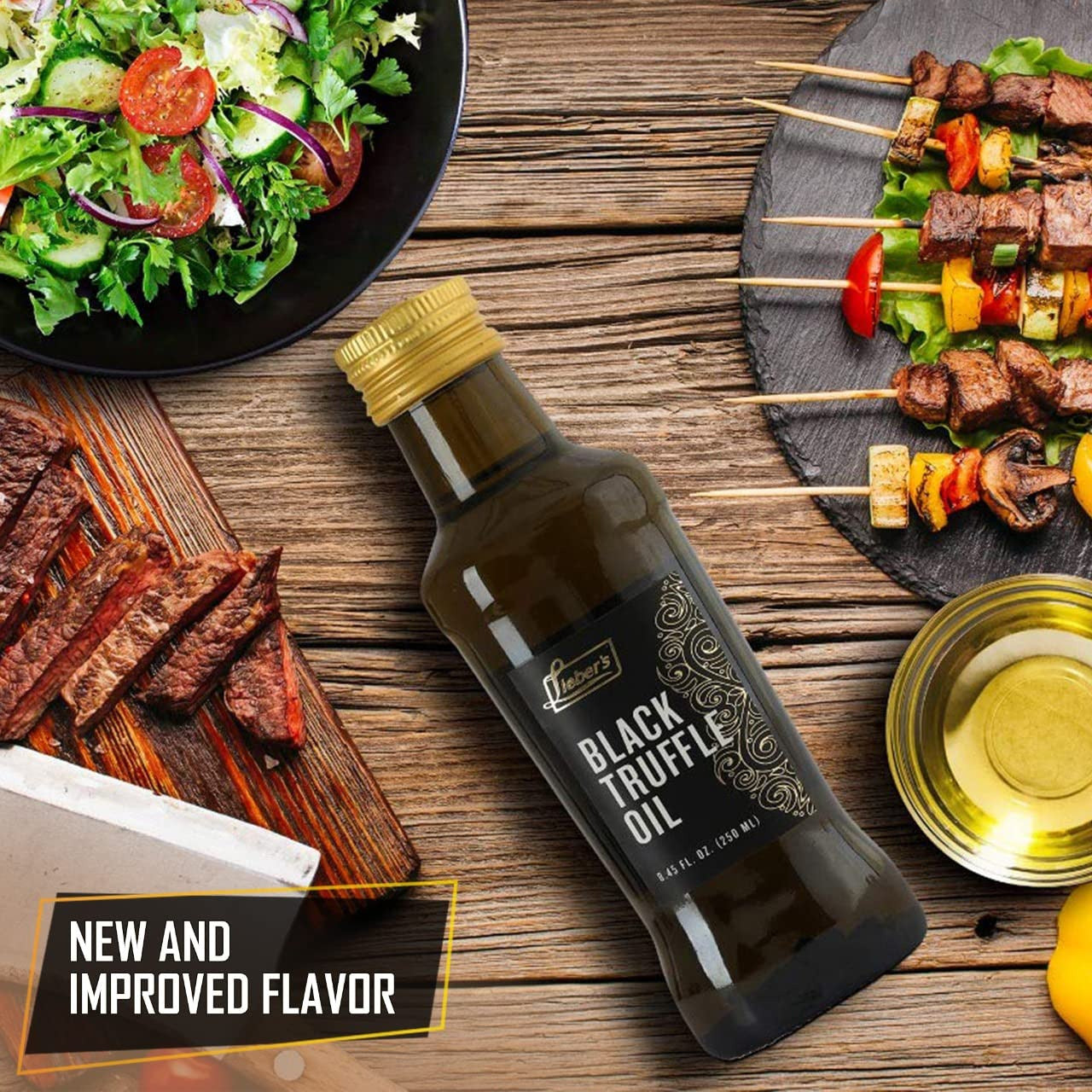 Lieber’S Black Truffle Oil | Premium Truffle Oil for Cooking, Salad Dressing, Ga