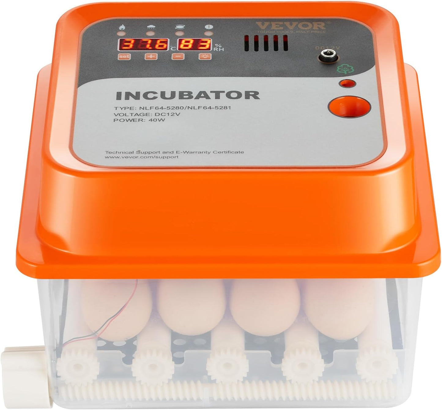 NLF64-5280 Incubators for Hatching, Automatic Turner with with Temperature and H