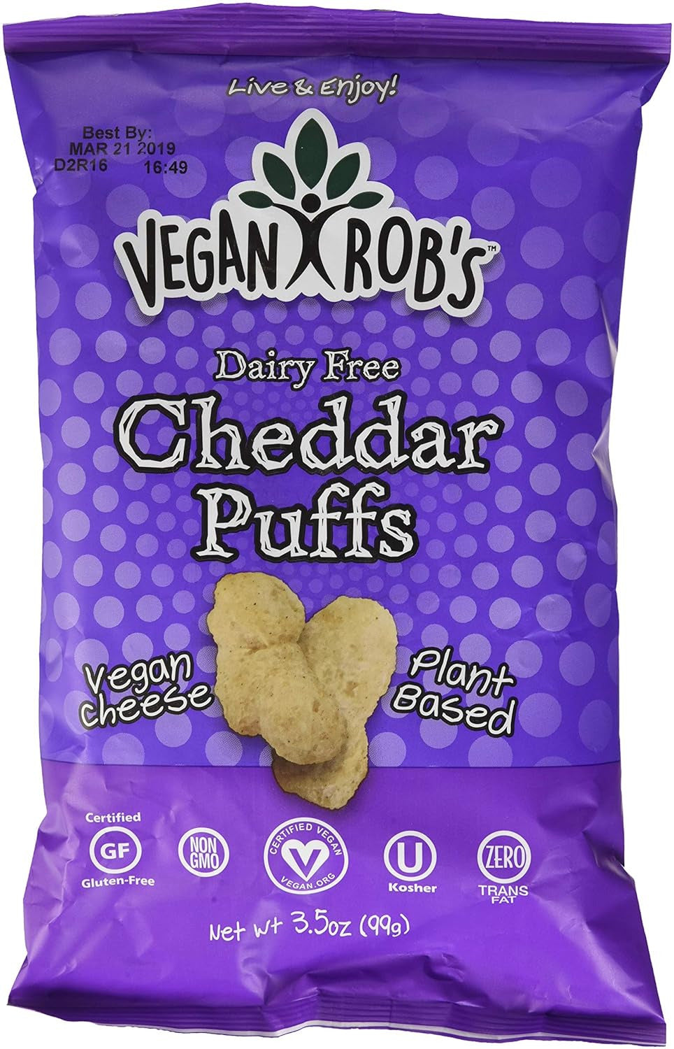 Dairy Free Cheddar Puffs, 3.5 Oz