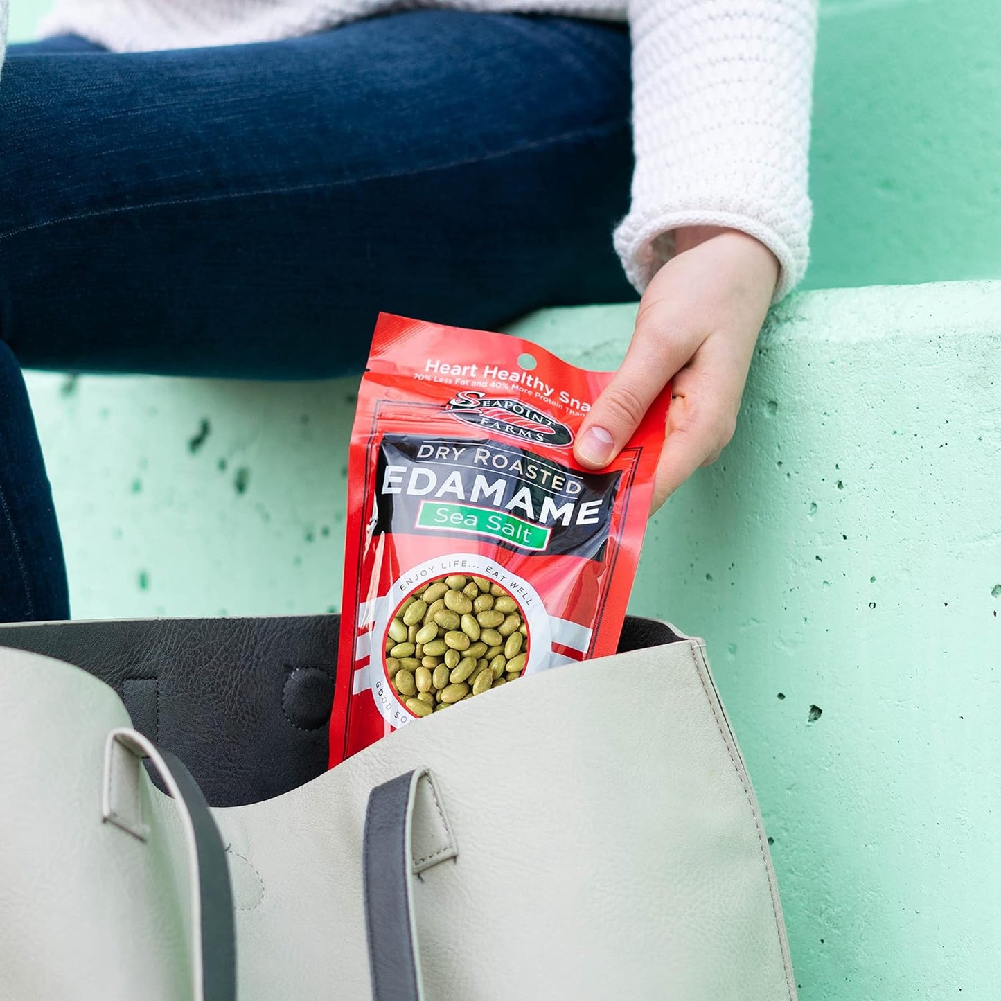 Dry Roasted Edamame, Sea Salt, Vegan, Gluten-Free, Kosher, and Non-Gmo, Crunchy