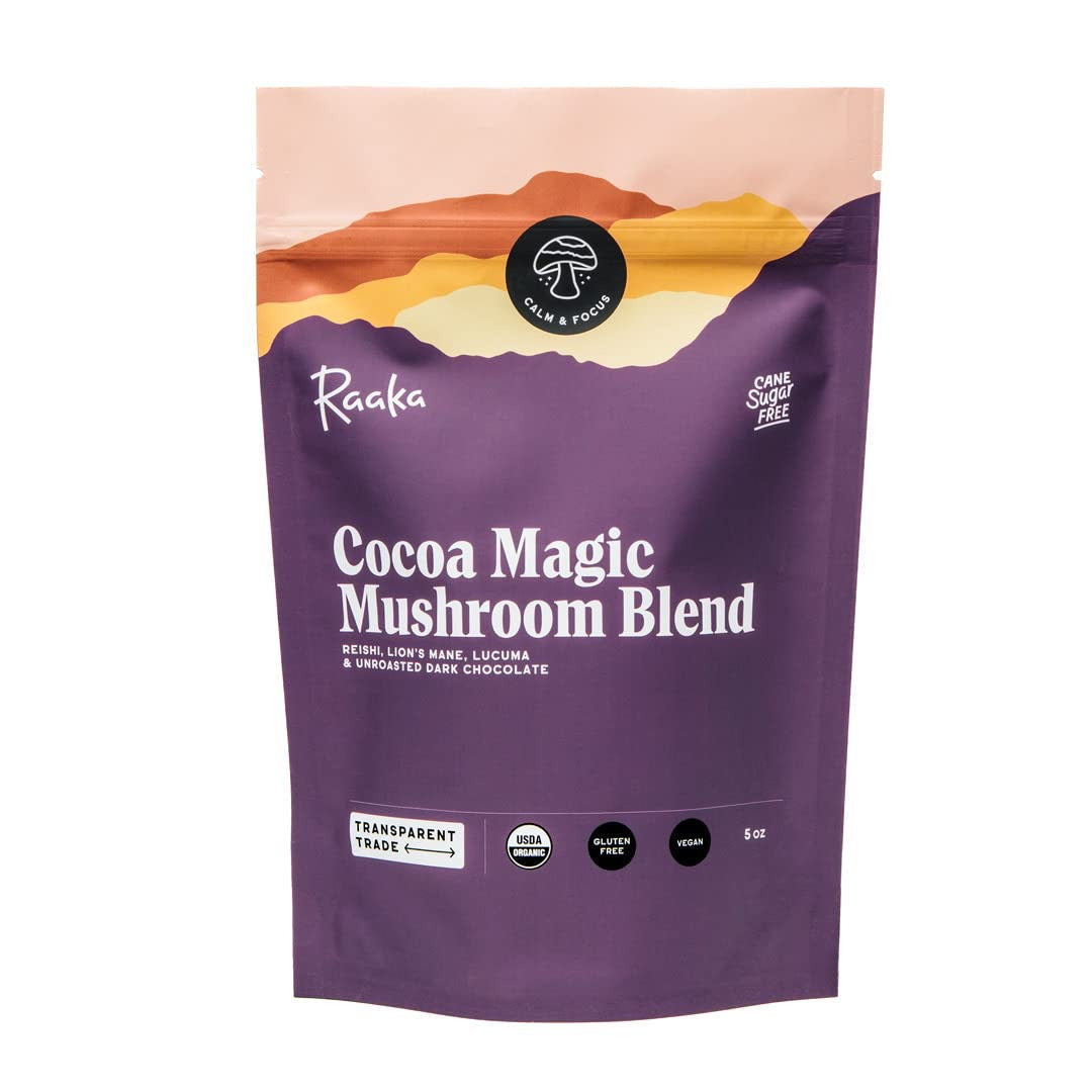 Cocoa Magic Mushroom Hot Chocolate Blend with Lion’S Mane, Reishi and Lucuma - G