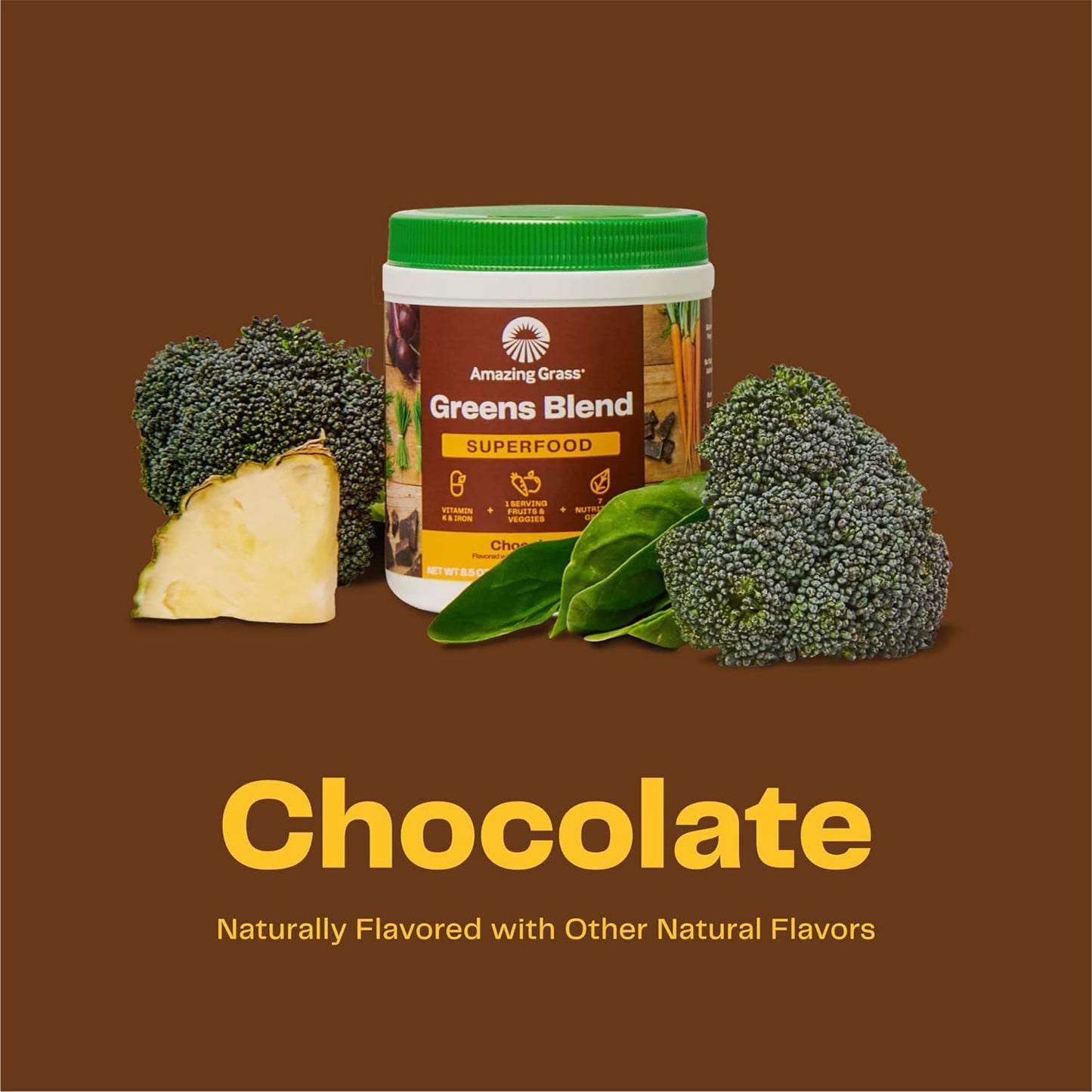 Greens Superfood Powder: Greens Powder with Digestive Enzymes & Probiotics, Orga