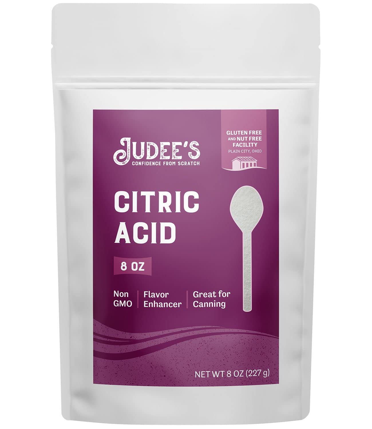 Judee'S Citric Acid 8 Oz - Non-Gmo and Food Grade - Easy to Dissolve, Fine Grain