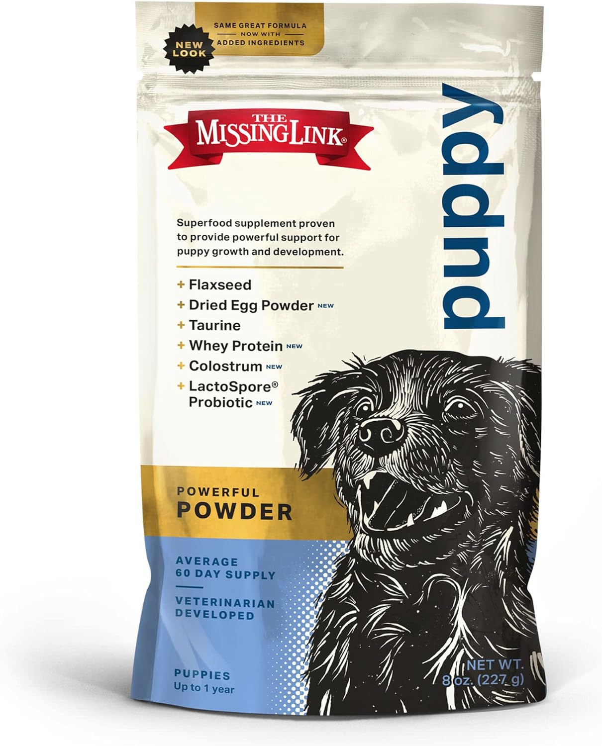 Puppy 8Oz Supplement – Superfood Powder Promotes Growth & Development, Supports