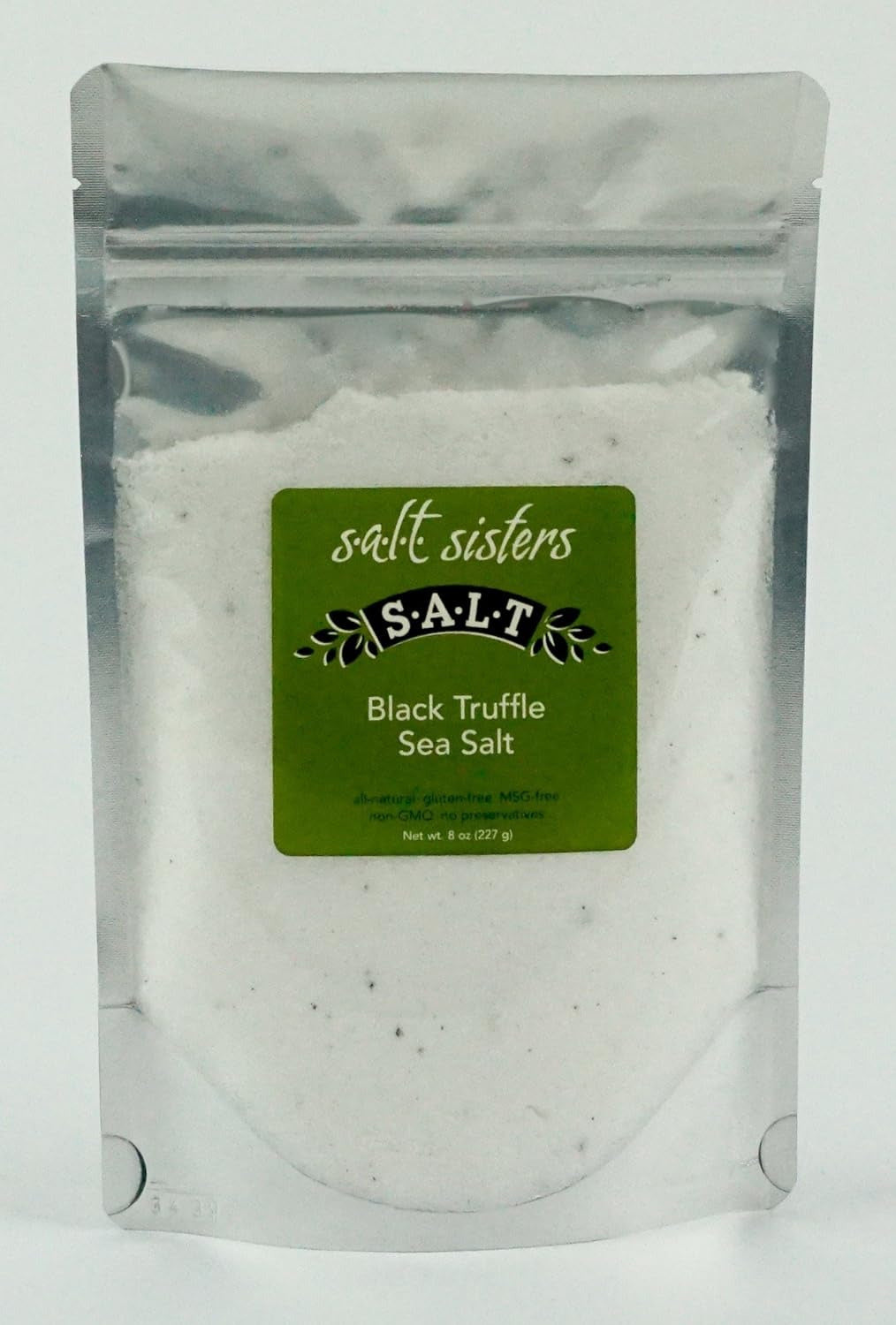 Black Truffle Infused Sea Salt, Unique Salt Blend Alternative to Table Salt, Mea