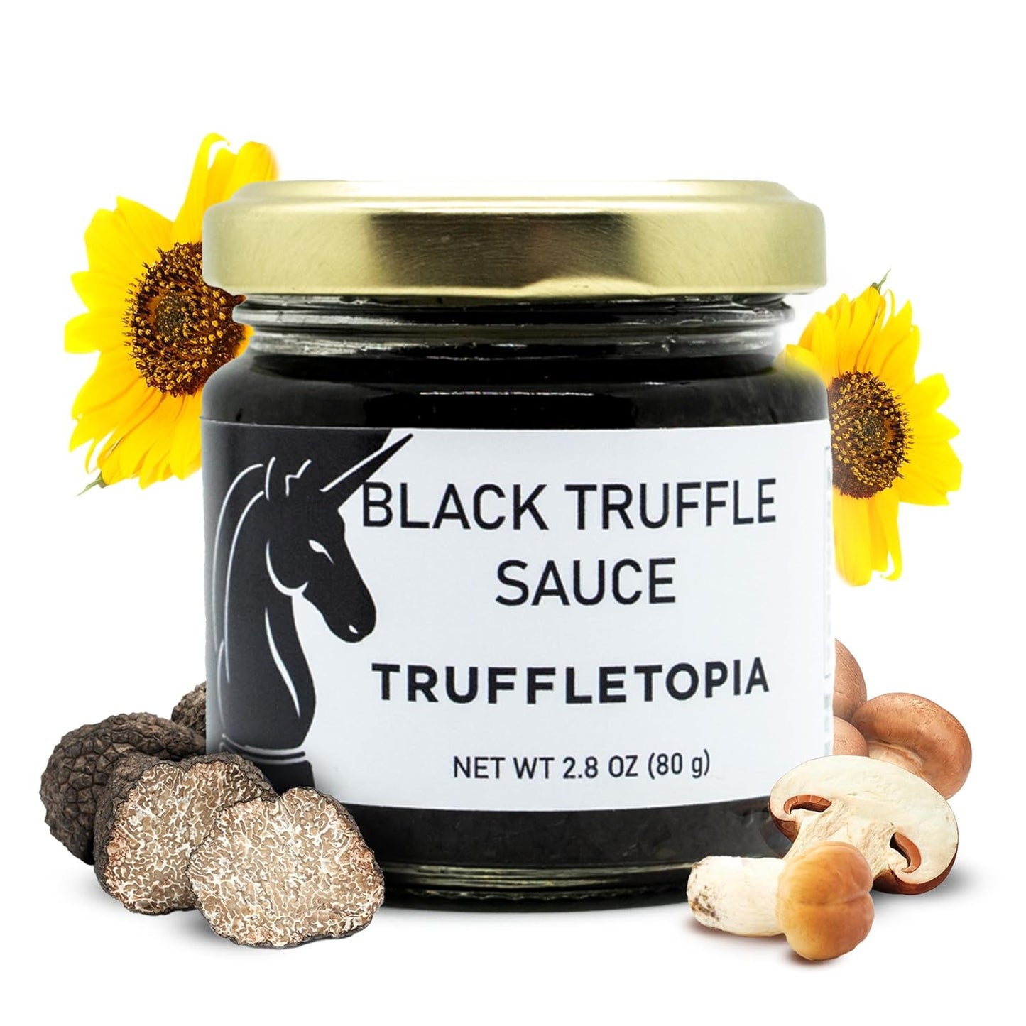 I Black Truffle Sauce I with Real Natural Black Truffles I Versatile Topping or