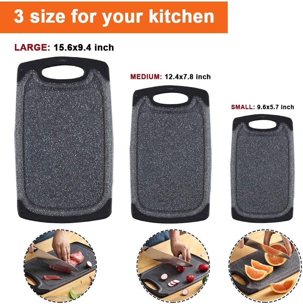 Kitchen Cutting Board (Set of 3),Professional Chopping Boards Sets,Dishwasher Sa