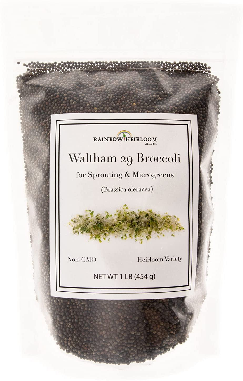 Broccoli Seeds for Sprouting & Microgreens | Waltham 29 Variety | Non GMO & Heir