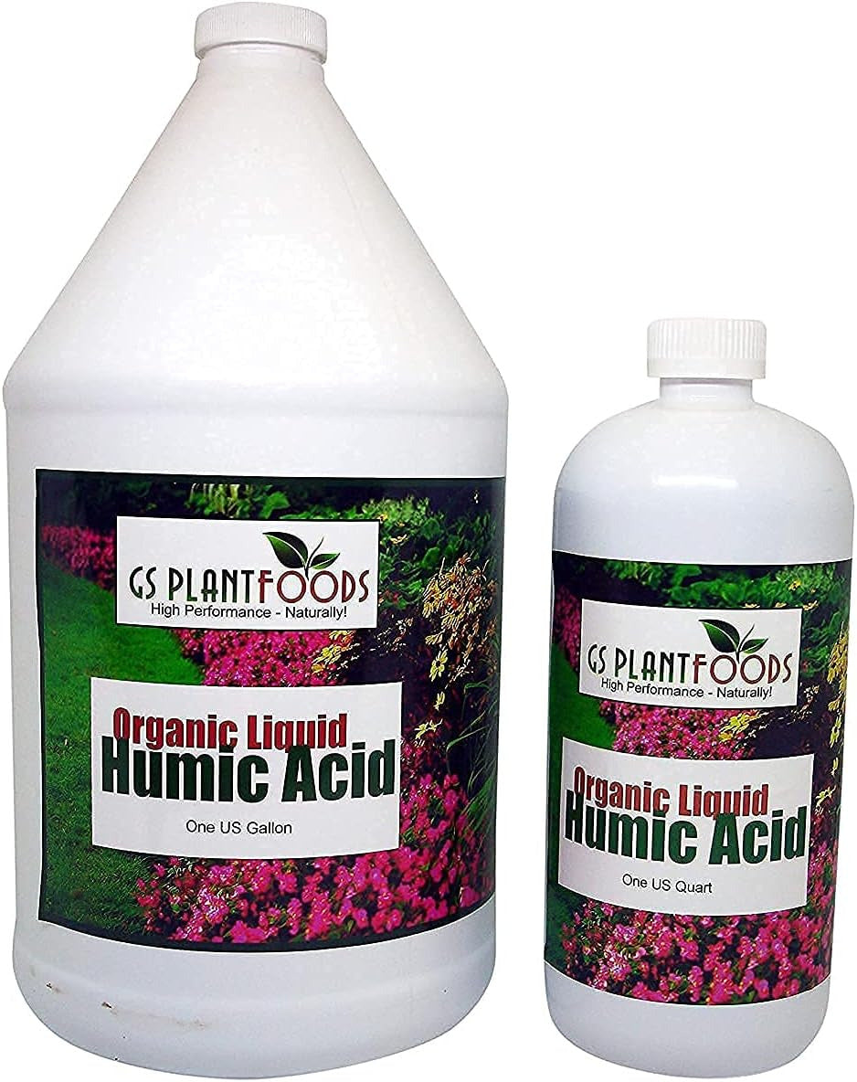 Organic Liquid Humic Acid with Fulvic - Concentrate Fertilizer for Enhanced Nutr