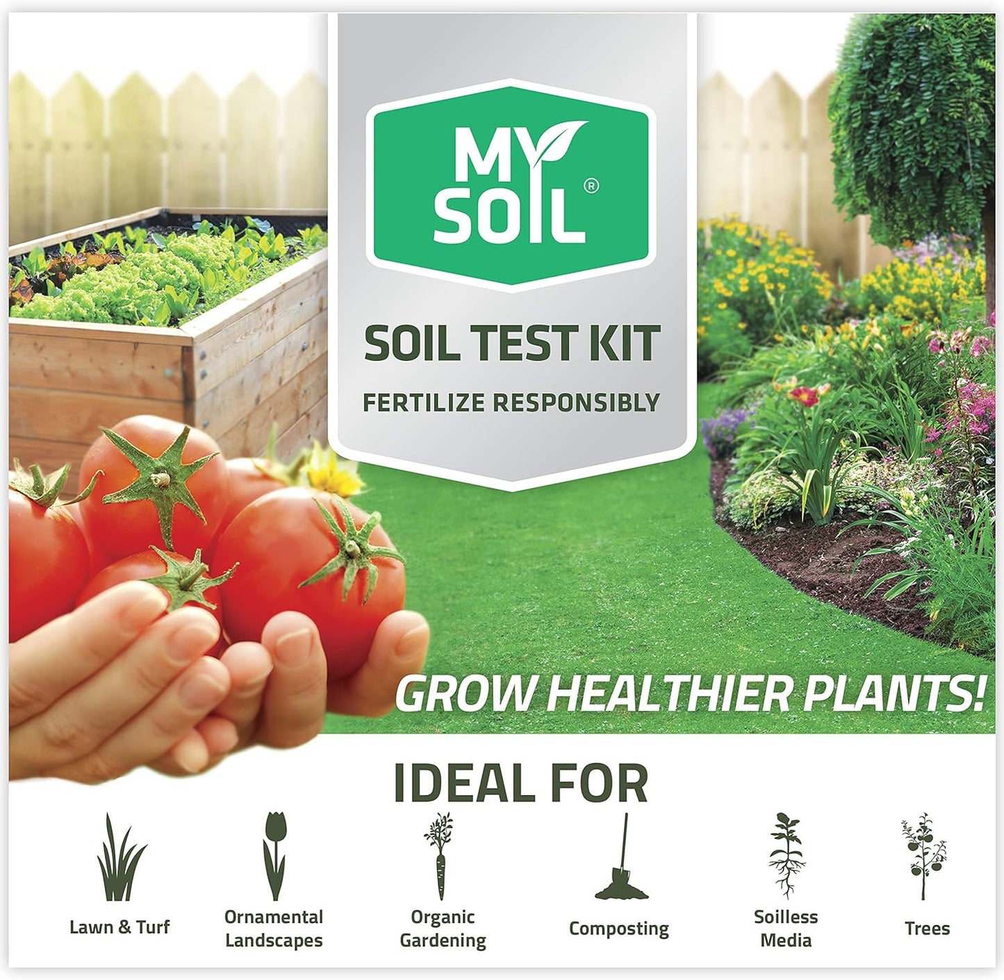 Mysoil - Soil Test Kit PRO Pack | Grow the Best Lawn & Garden | Complete & Accur